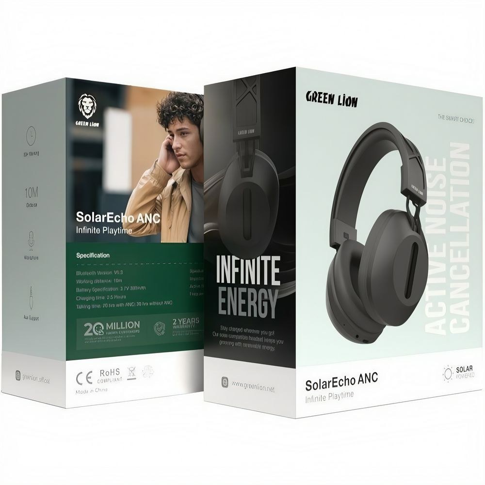 هدفون بی سیم گرین لاین مدل Solar Echo ANC